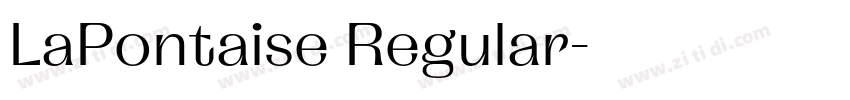 LaPontaise Regular字体转换